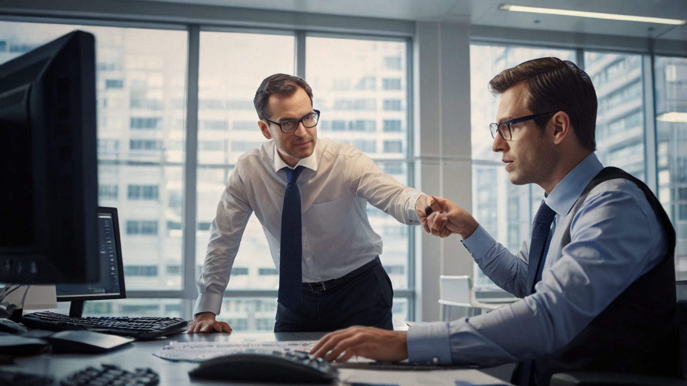 Professional accountant working